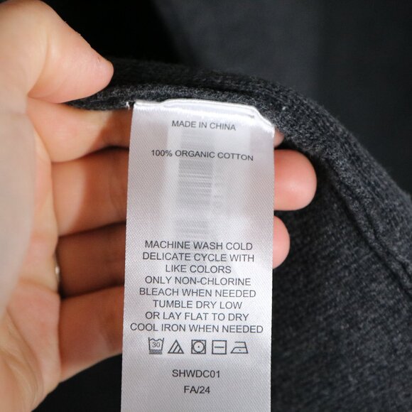 Quince 100% Organic Cotton Knit Blazer Women 1X Charcoal Gray Minimalist Neutral - Picture 5 of 7